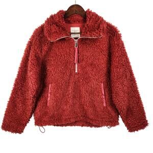 Abercrombie & Fitch Cinched Cocoon Fleece Jacket Women’s SZ SM 1/4 Zip EUC